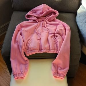 ALO yoga cropped sweatshirt hoodie